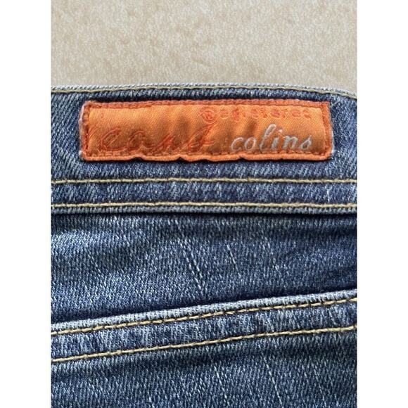 Colins Jeanswear Zoe Jeans Womens Size 2/26 Med Wash Mid Rise Flare Distressed - Picture 6 of 11